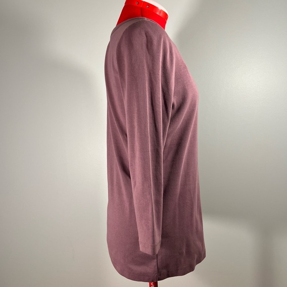 NWT Purple 3/4 sleeve henley size M - Picture 3 of 9